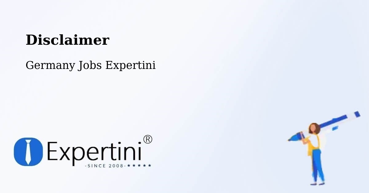 Disclaimer – Buxheim - Germany Jobs Expertini